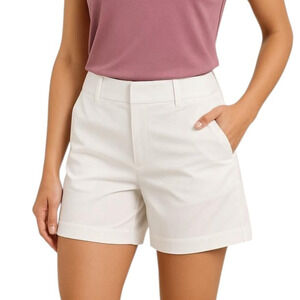 Nike Dri Fit Victory White Mid Rise Performance Golf Shorts Women's Size M NWT